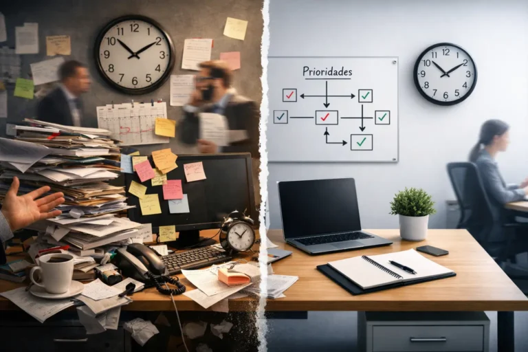 ruído operacional e a clareza de uma operação organizada,